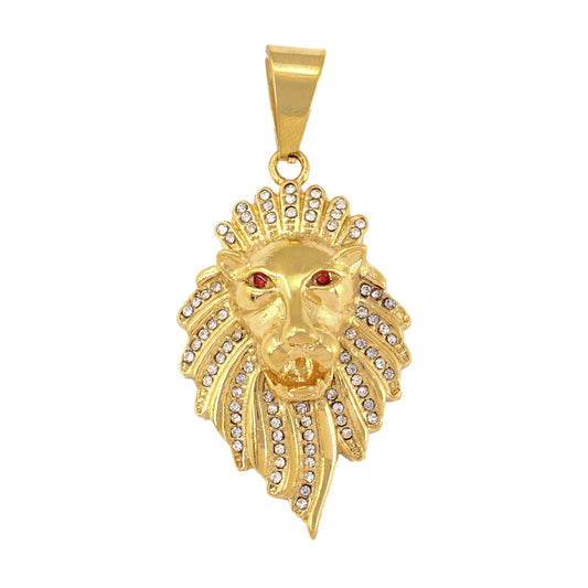 Iced Out Lion Pendant - SP-4356**