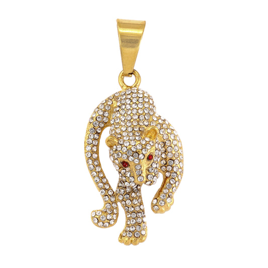 Iced Out Cheetah Pendant - SP-4357**