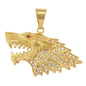 Iced Out Wolf Pendant - SP-4360**