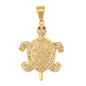 Iced Out Turtle Pendant - SP-4365**