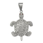 Iced Out Turtle Pendant - SP-4365**