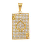 Iced Out Ace Of Spade Pendant - SP-4366**