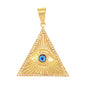 Iced Out Pyramid Eye Pendant - SP-4367