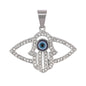 Iced Out Hamsa Eye Pendant - SP-4368