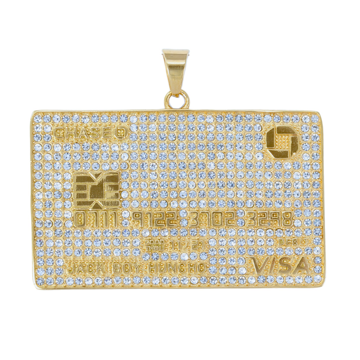 Iced Out Credit Card Pendant - SP-4374