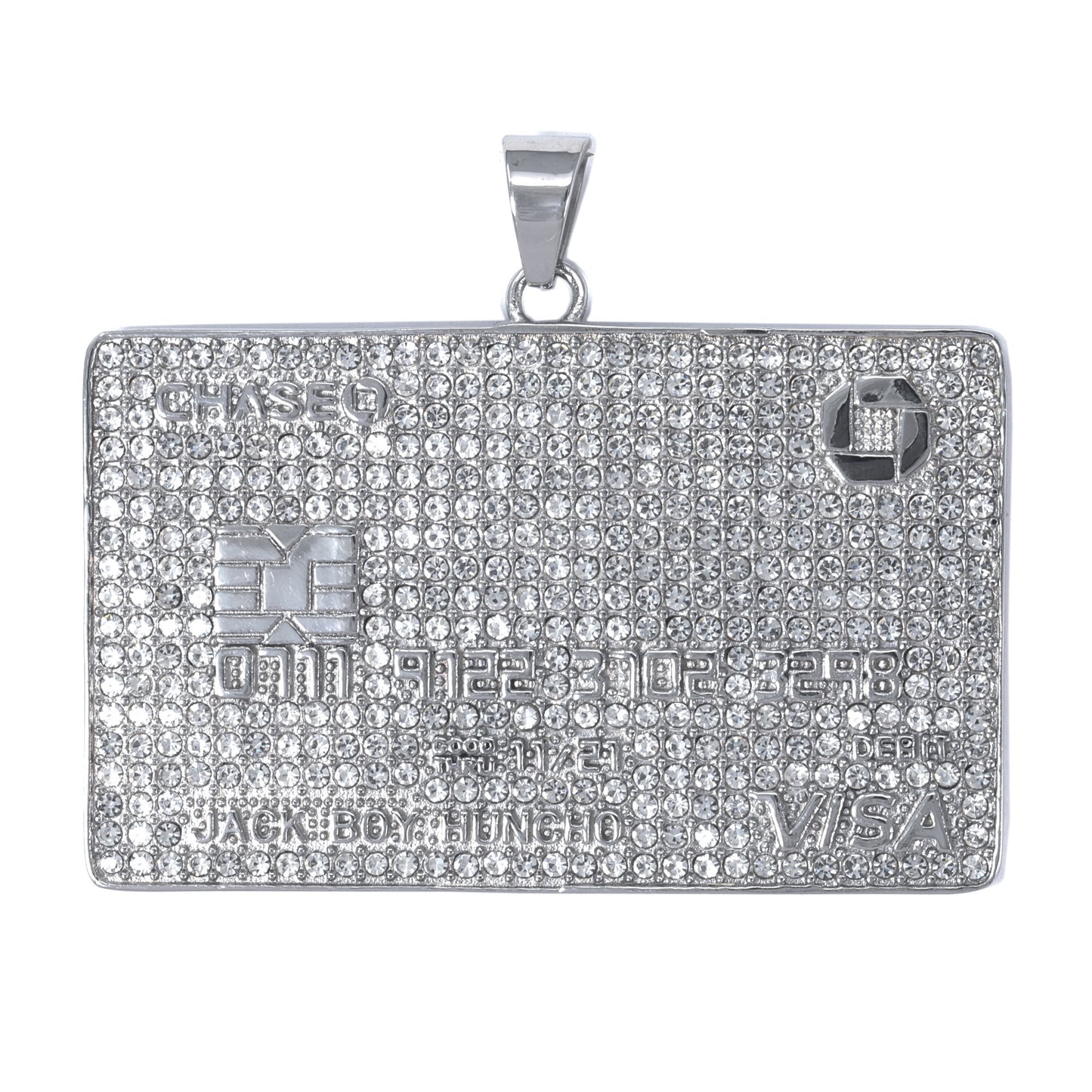 Iced Out Credit Card Pendant - SP-4374