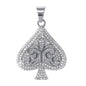 Iced Out Spade Pendant - SP-4376**