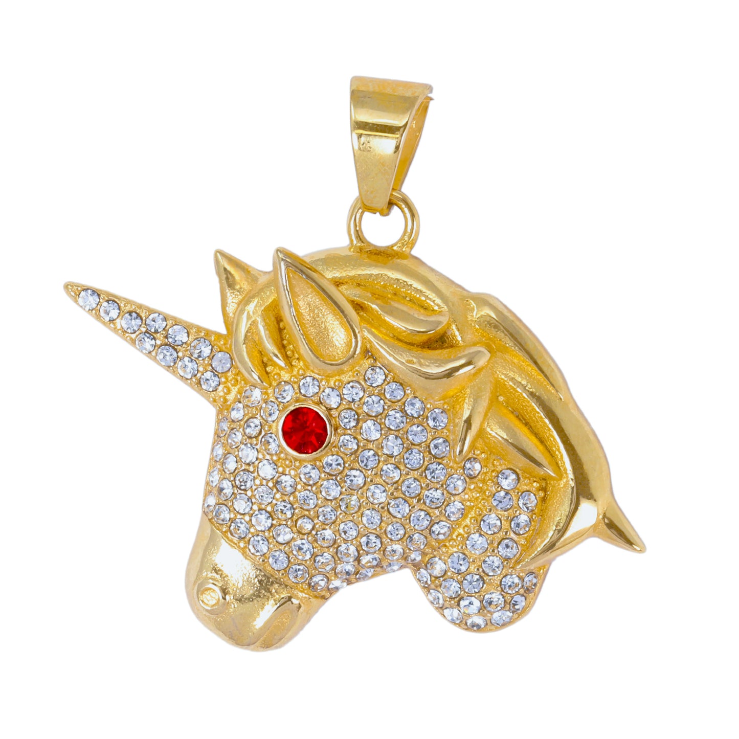 Iced Out Unicorn Pendant - SP-4377**