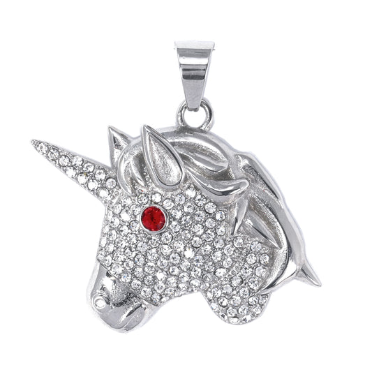 Iced Out Unicorn Pendant - SP-4377**