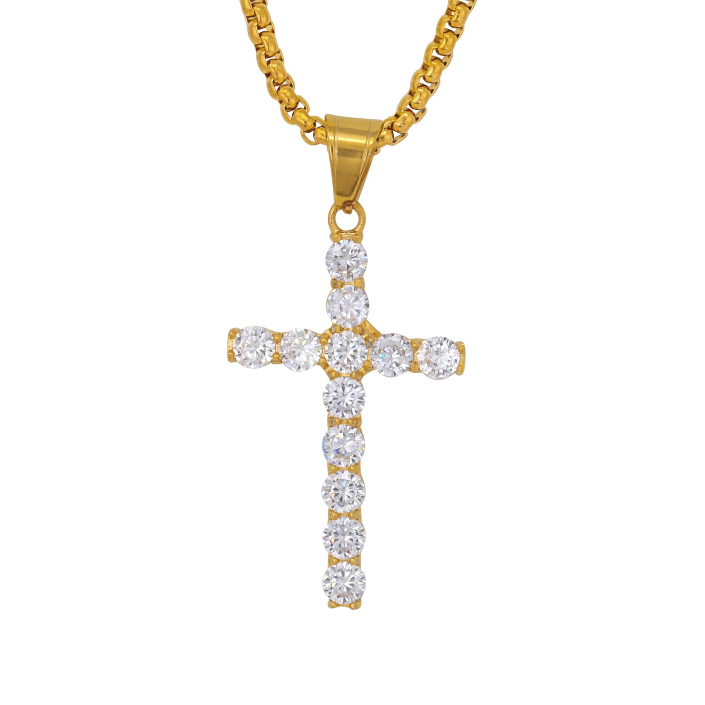 Iced Out Cross Pendant - SP-4379**