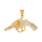Iced Out Gun Pendant - SP-4382