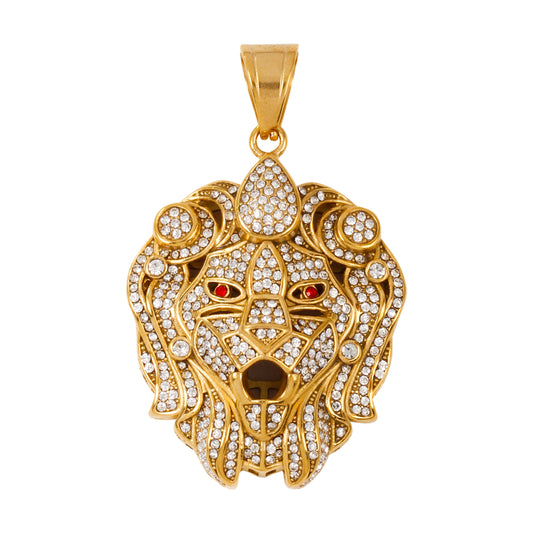 Iced Out Lion Pendant - SP-4383