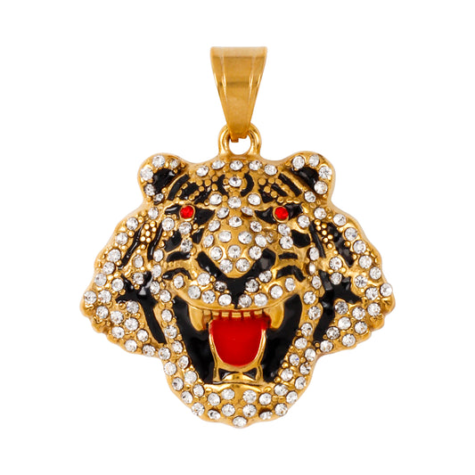 Iced Out Tiger Pendant - SP-4384