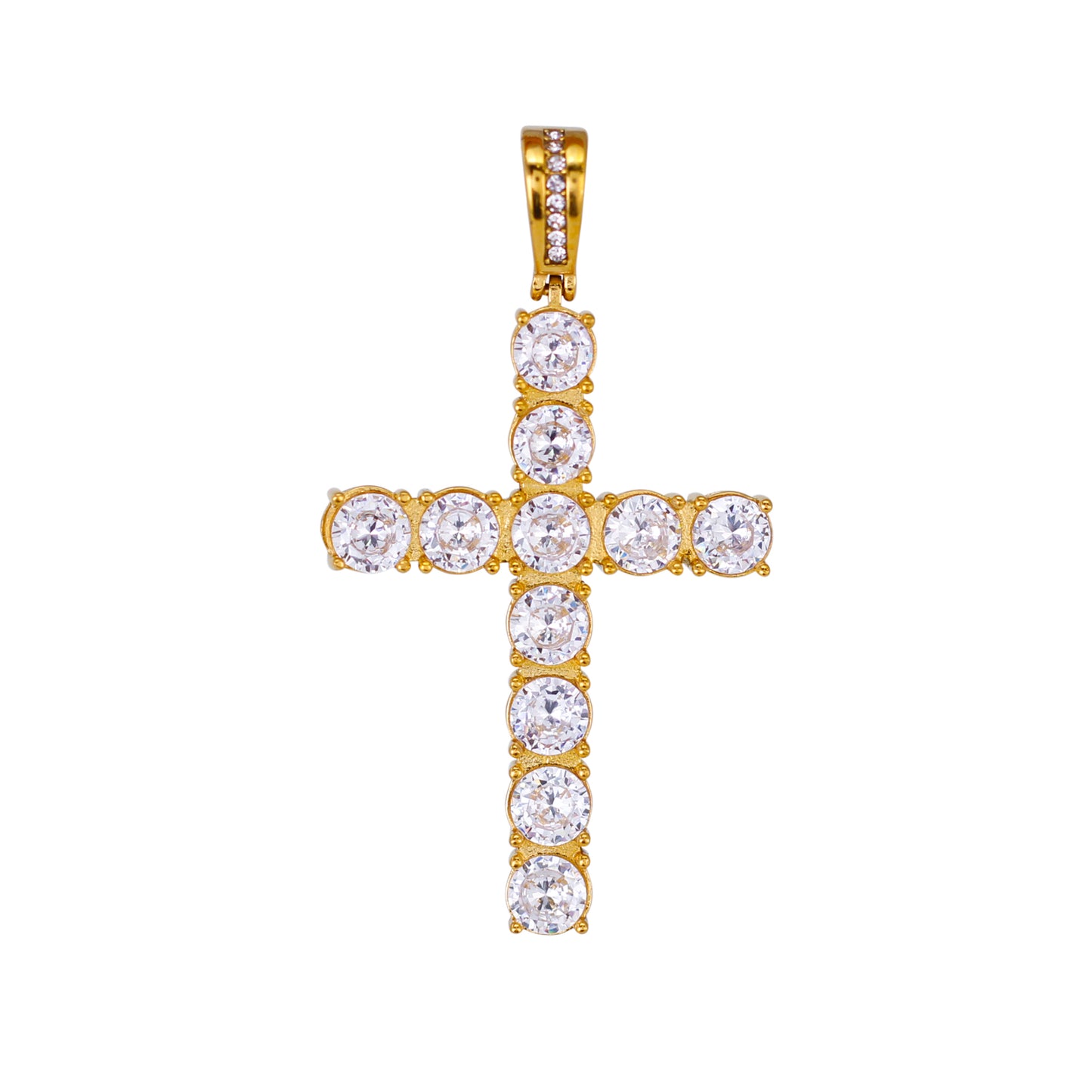 Iced Out Cross Pendant - SP-4386