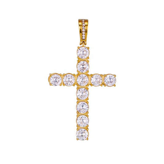 Iced Out Cross Pendant - SP-4386