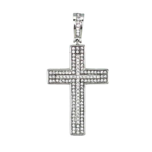 Iced Out Cross Pendant - SP-4389