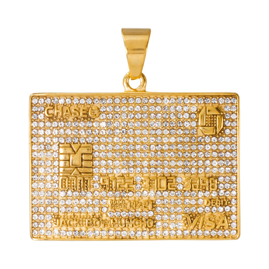 Iced Out Credit Card Pendant - SP-4395