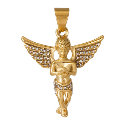 Iced Out Angel Pendant - SP-4397**