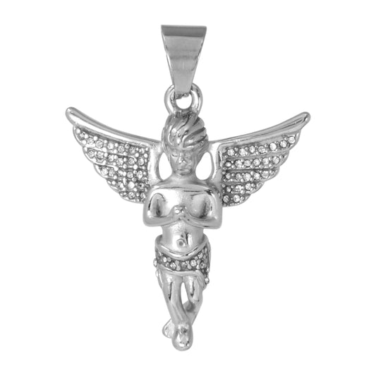Iced Out Angel Pendant - SP-4397**