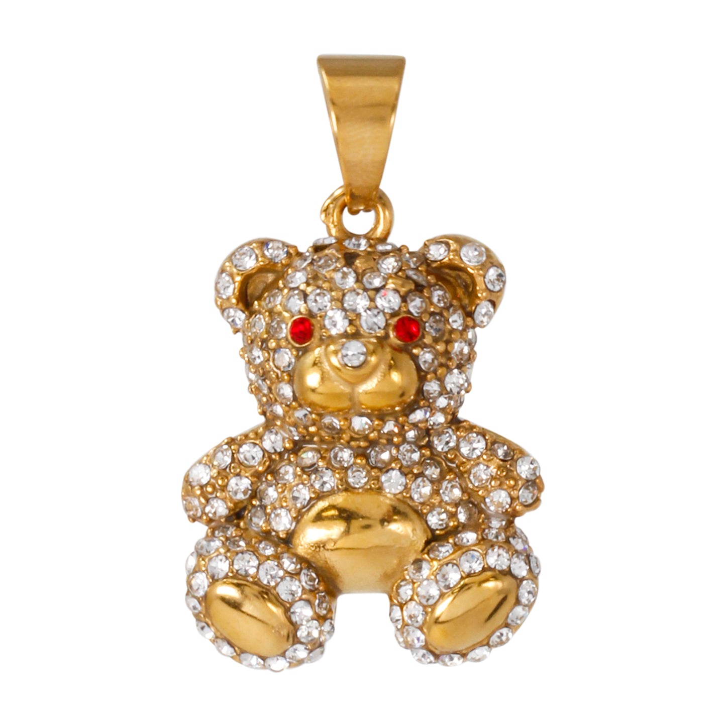 Iced Out Teddy Bear Pendant - SP-4398