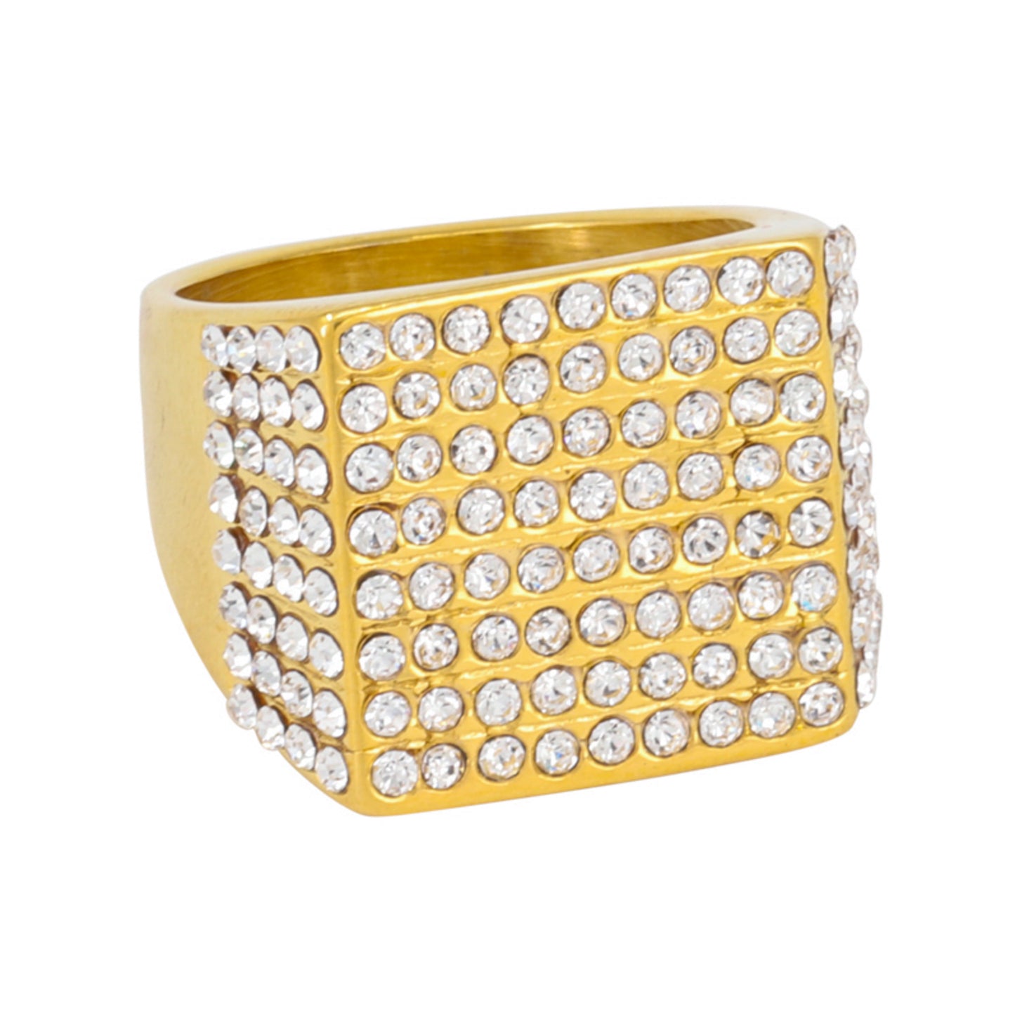 Square Iced Out Ring - SR-107