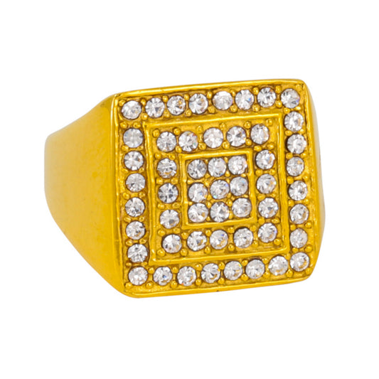 Square Iced Out Ring - SR-119