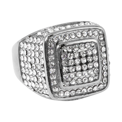 Square Iced Out Ring - SR-120