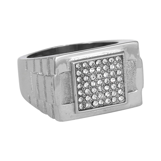 Square Iced Out Ring - SR-125