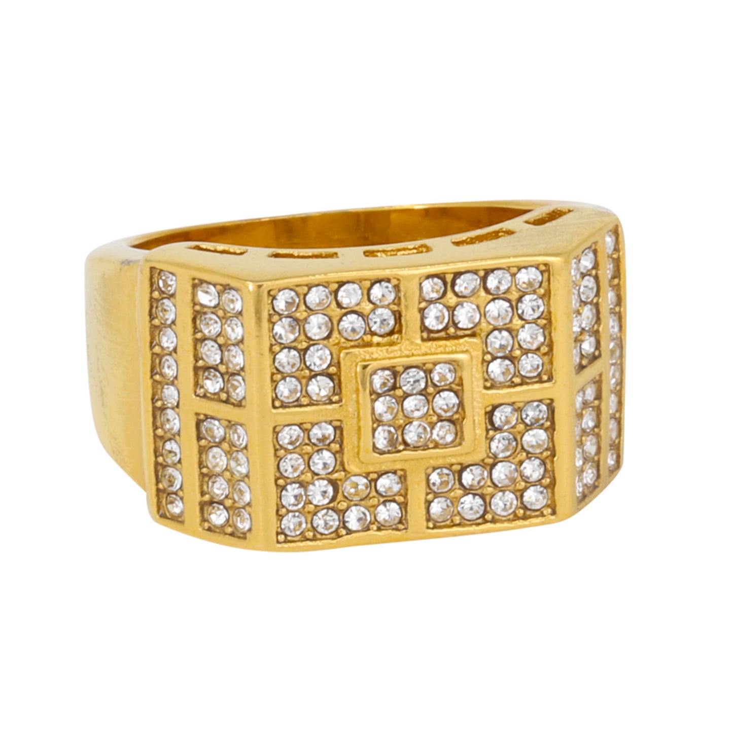Square Iced Out Ring - SR-126