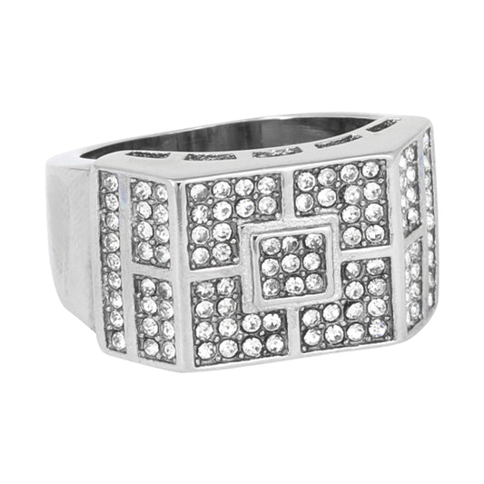 Square Iced Out Ring - SR-126