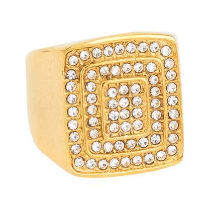 Square Iced Out Ring - SR-132