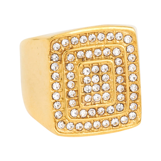 Square Iced Out Ring - SR-132