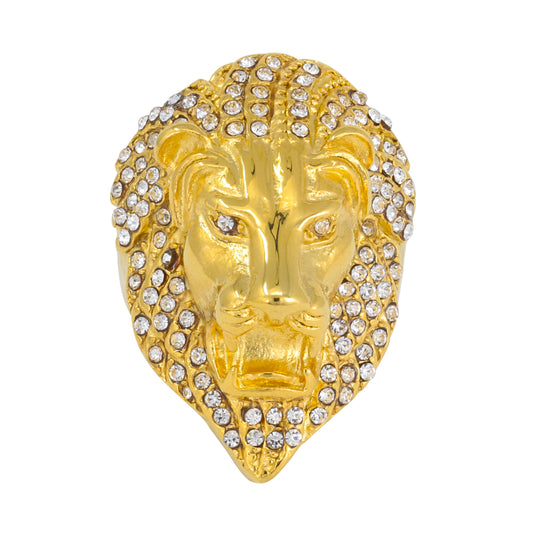 Iced Out Lion Ring - SR-135