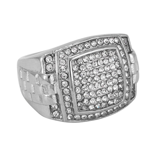 Square Iced Out Ring - SR-144