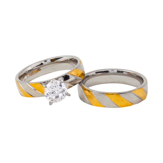 Stainless Steel Ring Two Tone - SRP-2017**