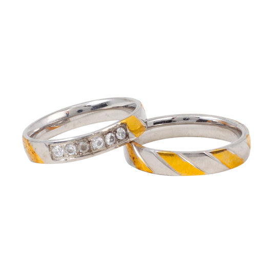 Stainless Steel Ring Two Tone - SRP-308**