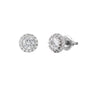 7mm Round Solitaire Cubic Zirconia Earrings - SSE-970