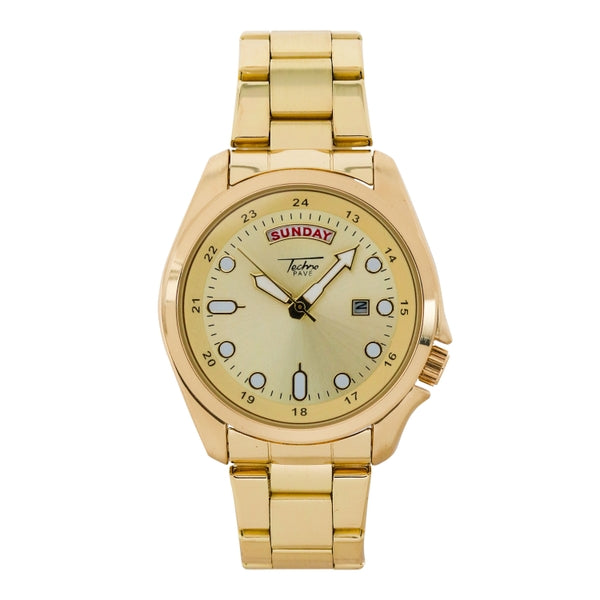 Stainless Steel Round Watch -  10249-MB