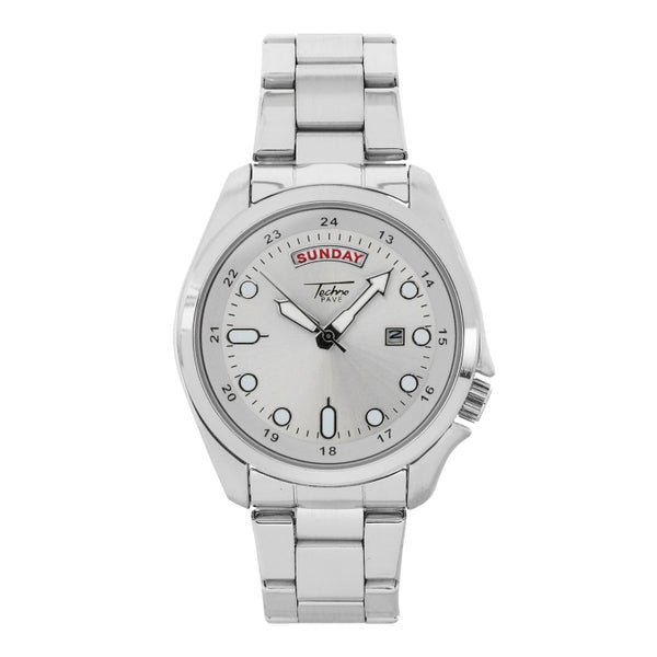 Stainless Steel Round Watch -  10249-MB