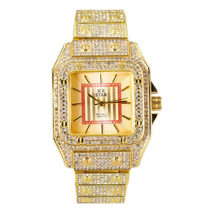 Urban 39mm Iced Out Square Watch - 9203-MB