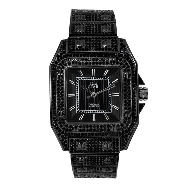 Urban 39mm Iced Out Square Watch - 9203-MB