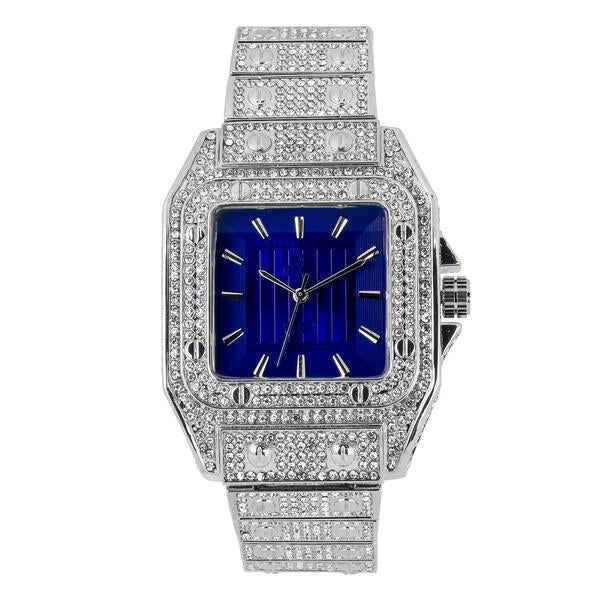 Urban 39mm Iced Out Square Watch - 9203-MB