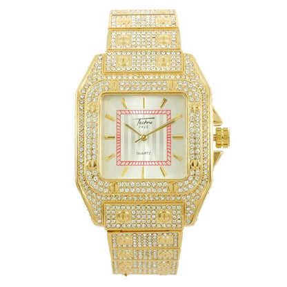 Urban 39mm Iced Out Square Watch - 9203-MB