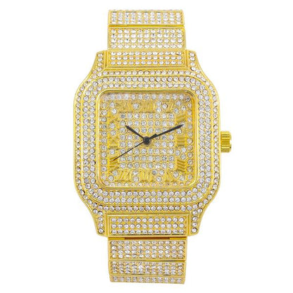 Urban 40mm Iced Out Square Watch - 8920-MB
