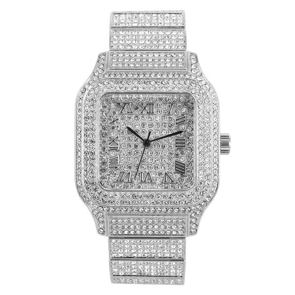Urban 40mm Iced Out Square Watch - 8920-MB
