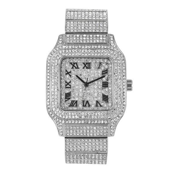 Urban 40mm Iced Out Square Watch - 8920-MB