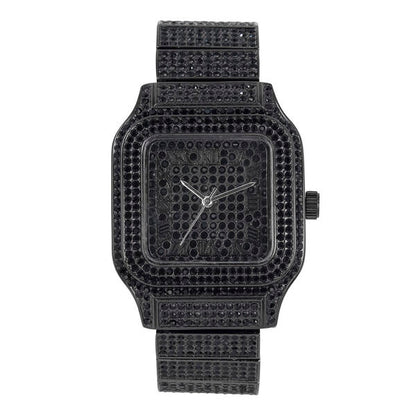 Urban 40mm Iced Out Square Watch - 8920-MB