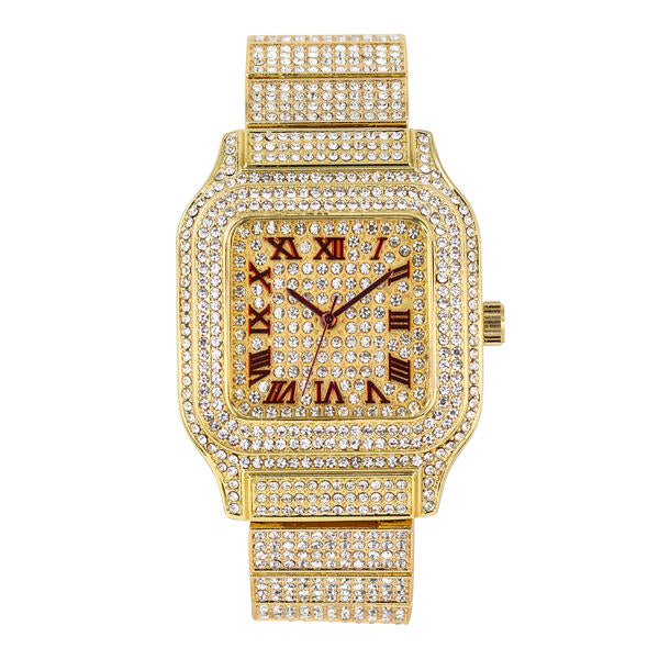 Urban 40mm Iced Out Square Watch - 8920-MB