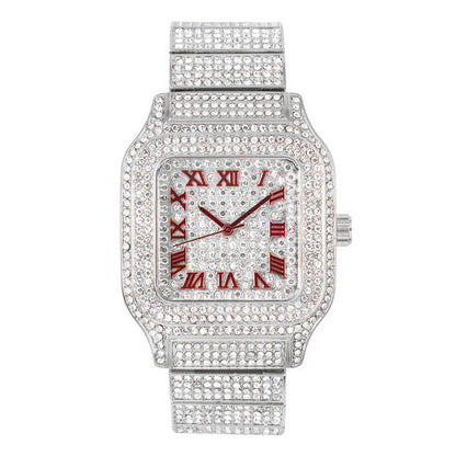 Urban 40mm Iced Out Square Watch - 8920-MB