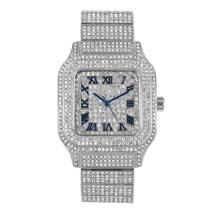 Urban 40mm Iced Out Square Watch - 8920-MB